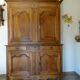 magnificent two-body buffet from the 18th century in walnut – an exceptional antique piece