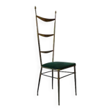 High-back Chiavari chair by Gaetano Descalzi, Italy, 1950