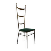 High-back Chiavari chair by Gaetano Descalzi, Italy, 1950
