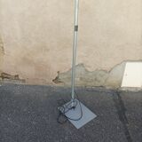Vintage floor lamp grey metal