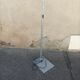 Vintage floor lamp grey metal