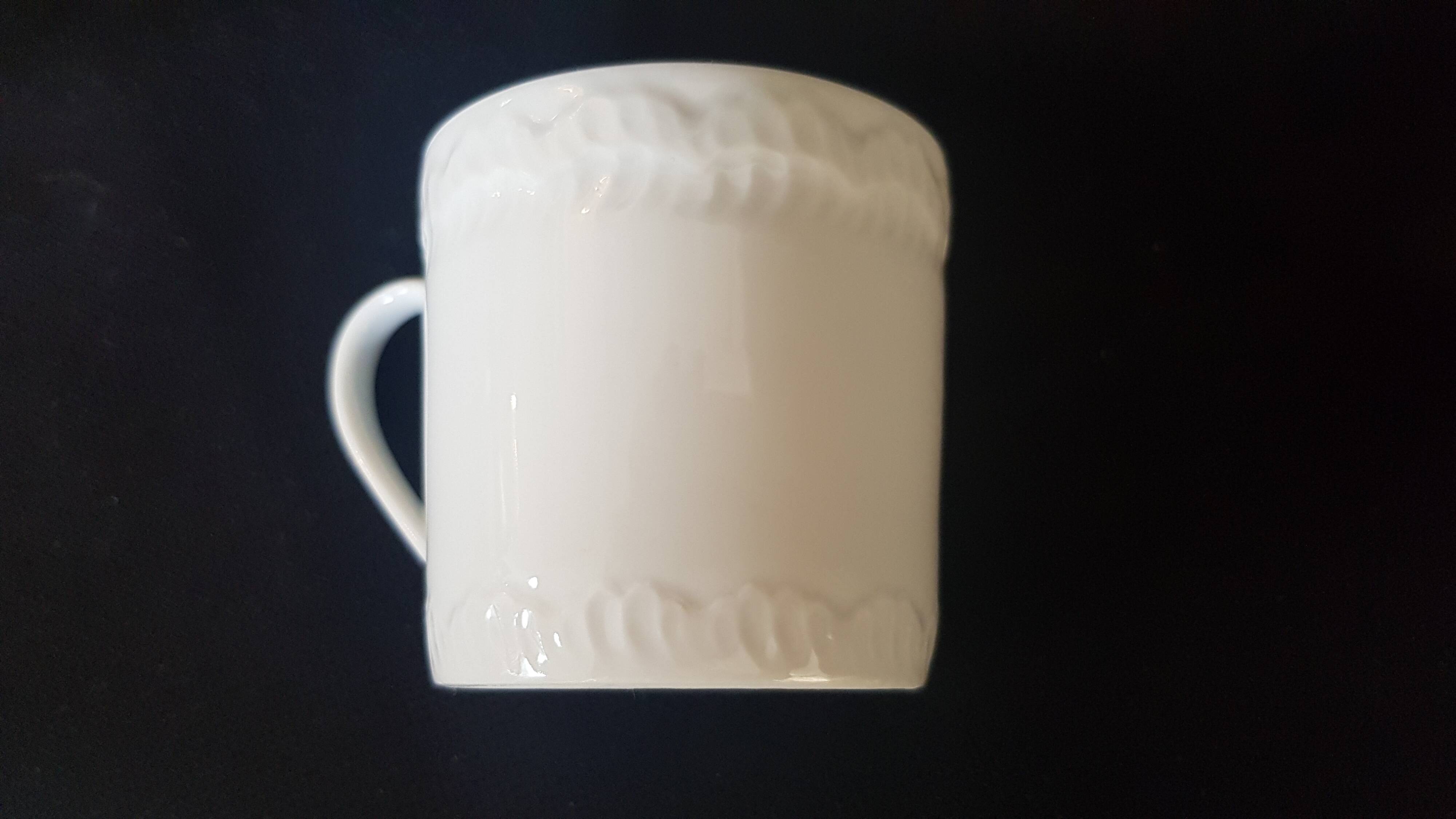 Set of six coffee cups and saucers, Limoges, Goumot Labesse