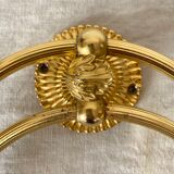 Towel rack golden rings