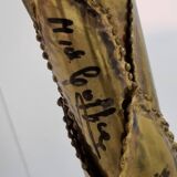 Maison jansen palm table lamp, 1970s