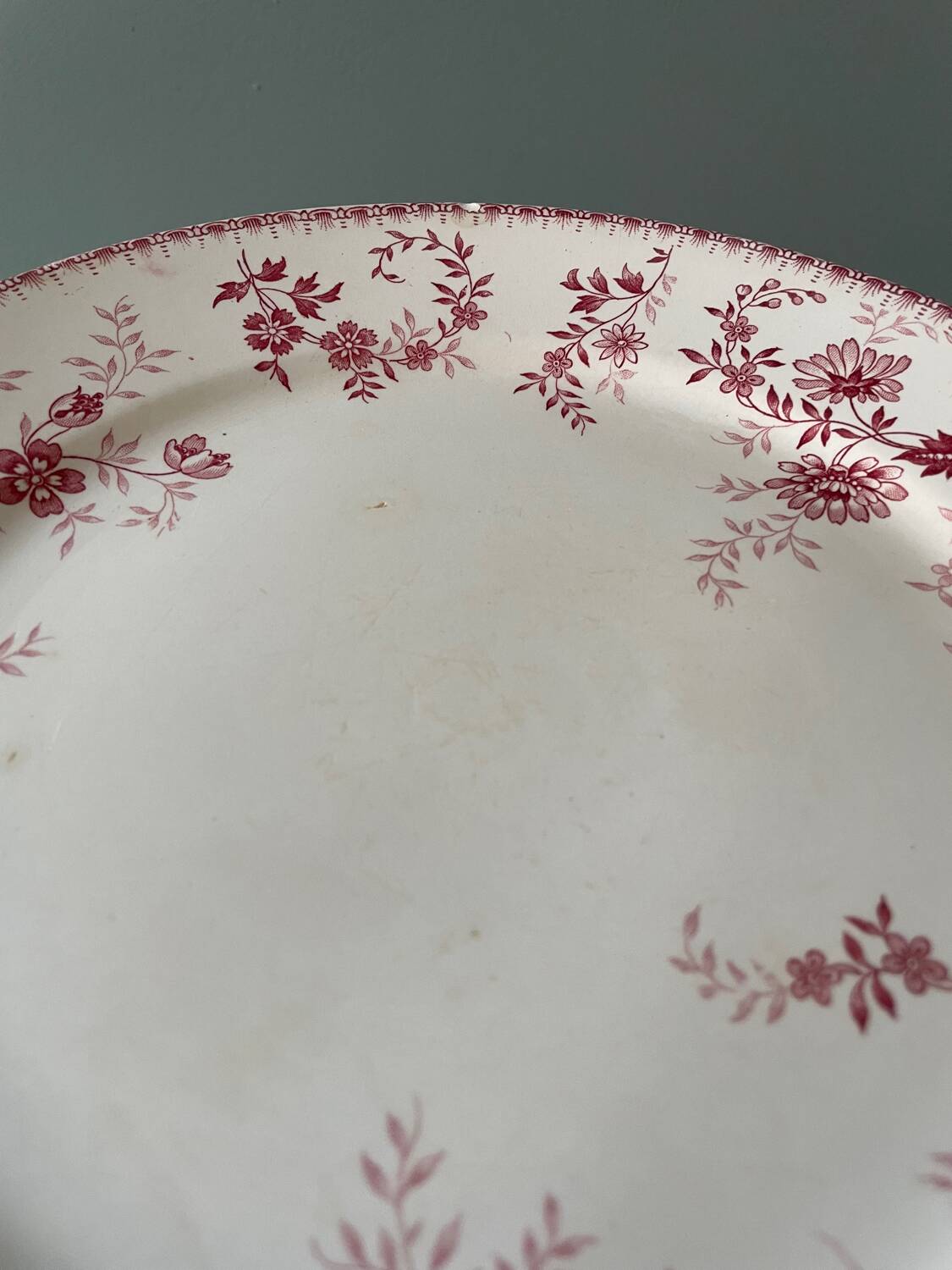 Series of 10 flat plates Terre de Fer Poincelet-Masquelier