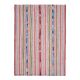 1970s Vintage Turkish Oushak Handmade Wool Cotton Pink Area Rug 157x219