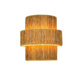 Raffia wall light - Triple