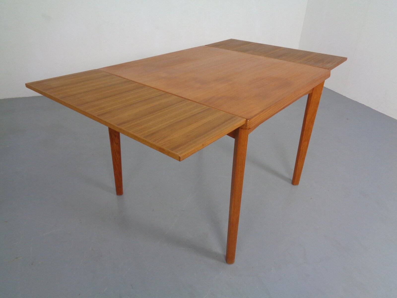 Extendable Teak Dining Table, Denmark, 1960s