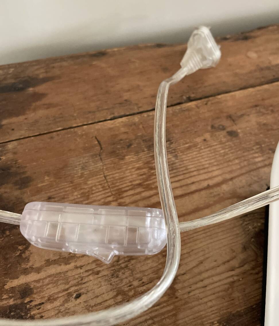 Vintage Table Lamp White Space Age Look Massive 90's design