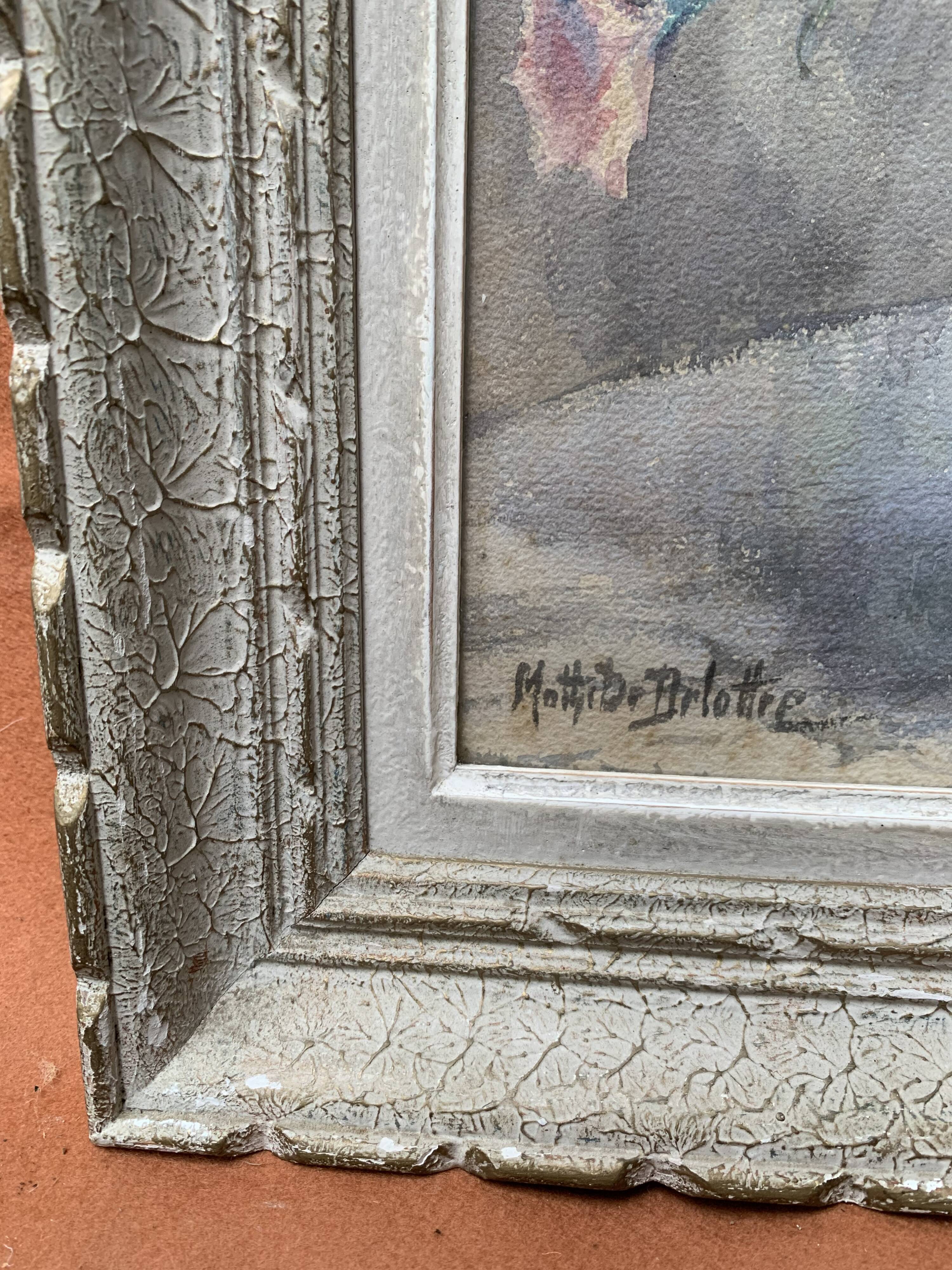 Watercolor bouquet of flowers