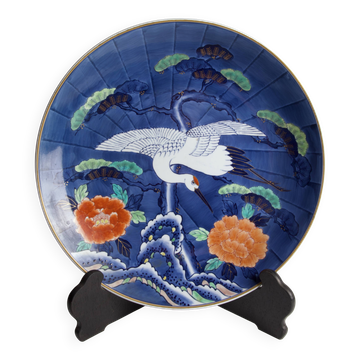 Large decorative porcelain plate from Arita — Mineyama Kiln