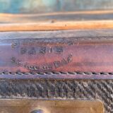 Beaumont Paris leather horse-drawn carriage travel trunk