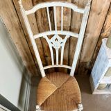 Old straw chair