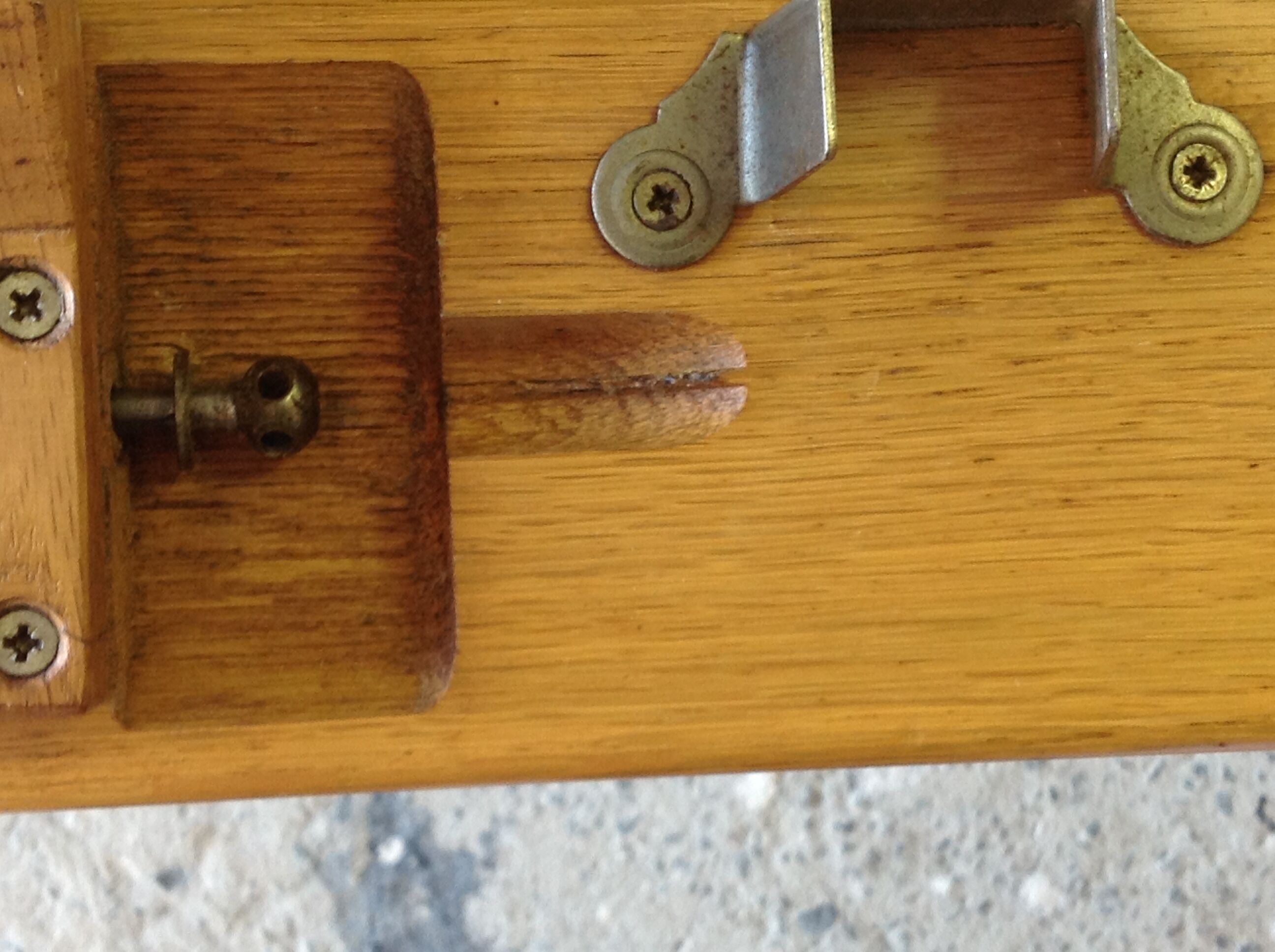 Vintage rattan wood bed