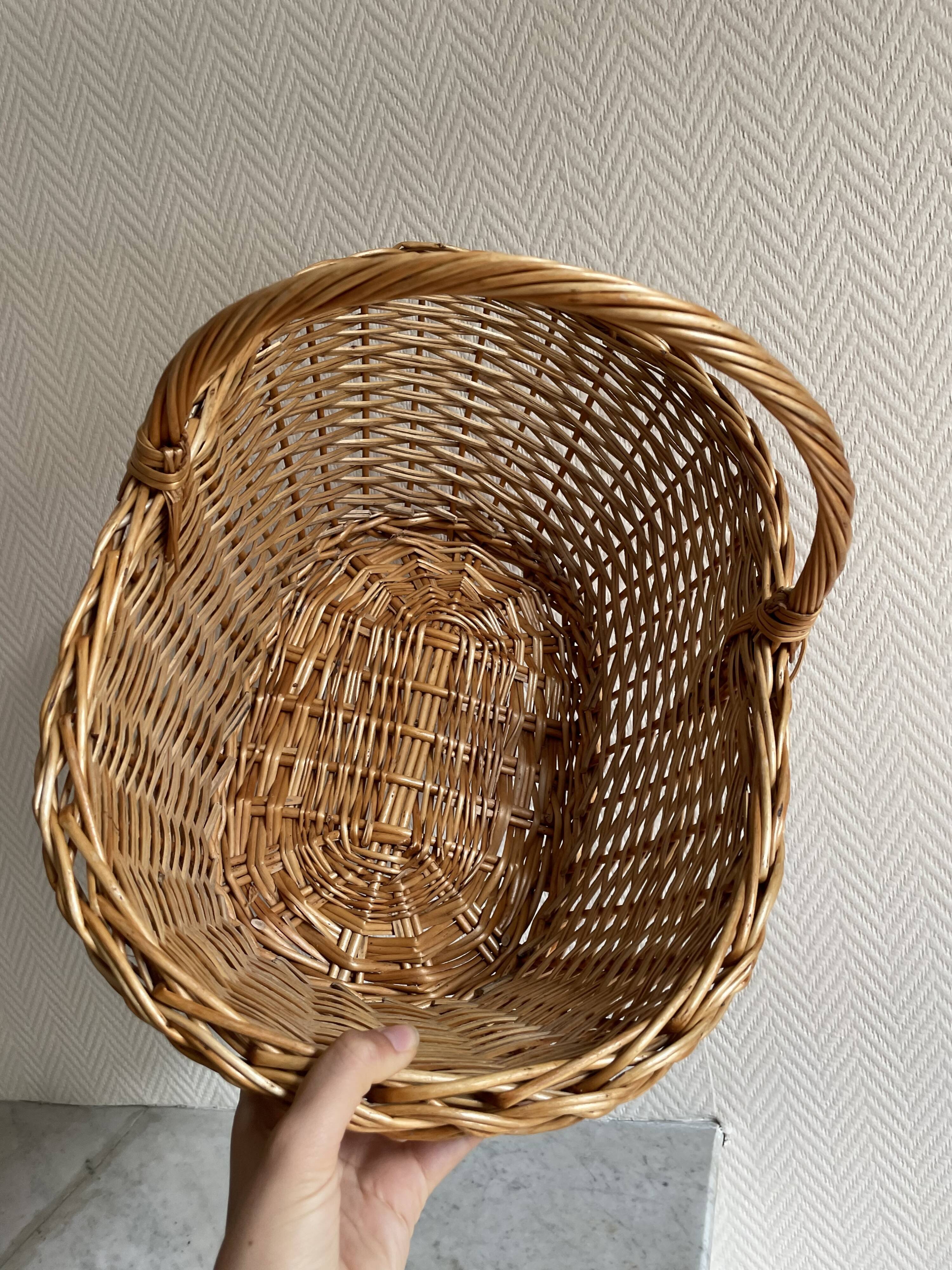 Vintage wicker basket