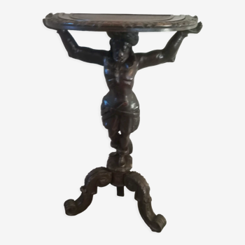 Middle 19th century oak pedestal table