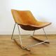 Fauteuil G1 de Pierre Guariche en cuir cognac