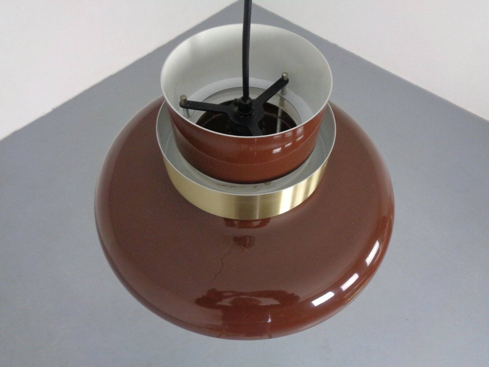 Lamella Ceiling Lamp by Carl Thore for Granhaga Metallindustri, Sweden, 1960s