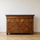 Commode ancienne en noyer avec plateau marbre