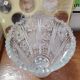 Vintage geometric cut crystal vase - 1970