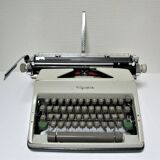 typewriter Olympia metal large cart A3 years 60