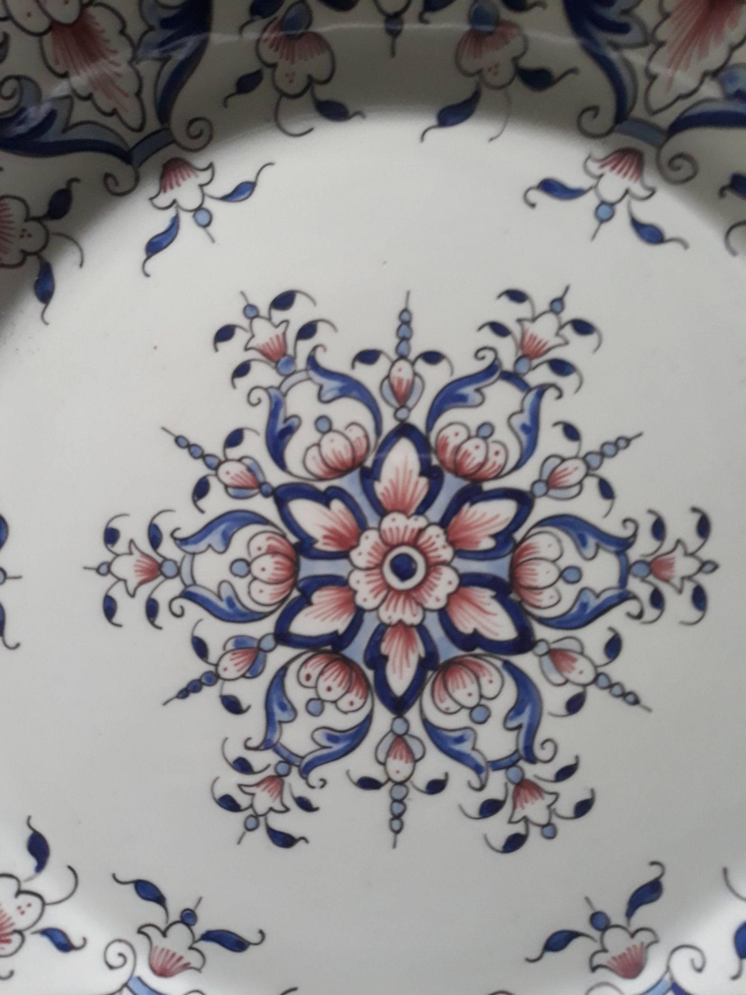 assiette de collection rouen signé r delarue fait main
