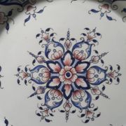 assiette de collection rouen signé r delarue fait main