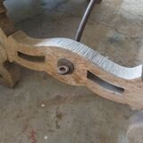 20th century solid wood farmhouse table