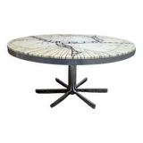 Knoll - Heinz Lilienthal, table basse en marbre de Carrare et métal
