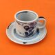4 tasses / soucoupes à café céramique vernissée