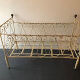 Child cot bench two-seater cast-iron nineteenth