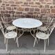 Garden furniture in wrought iron 1970