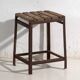 Vintage industrial stool made of pine wood and iron – Central Europe, around 1950