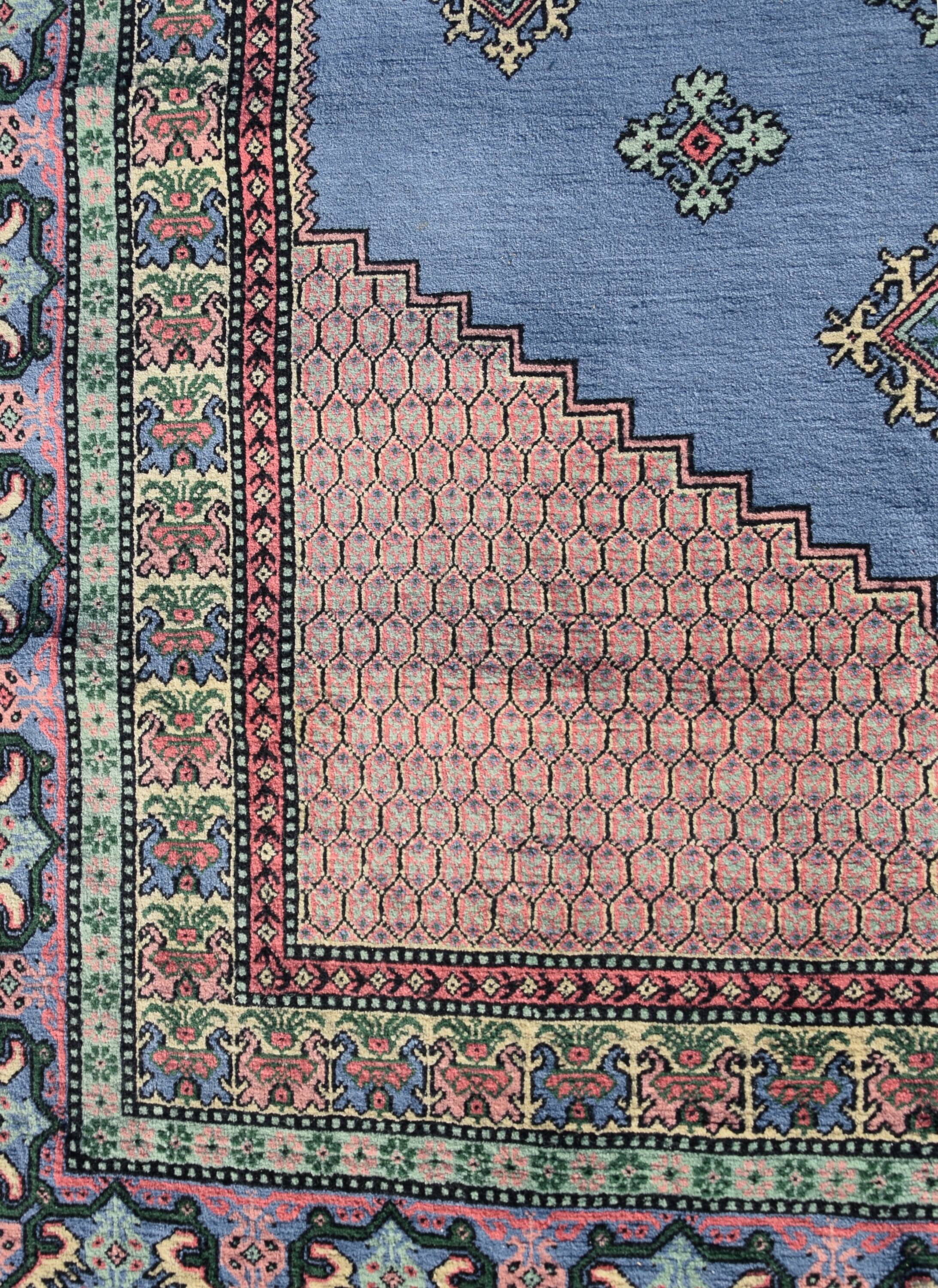 Large Handmade KAIROUAN Rug: 4.63 X 1.58 Meters