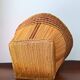 Vintage Mossi woven straw basket - Handicraft