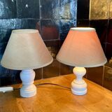 Paire lampes de chevet