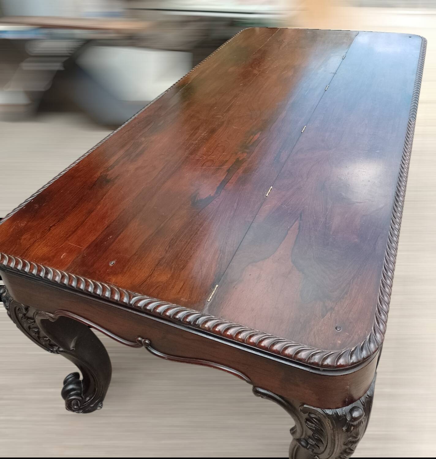 Large Louis XV style mahogany desk, 19th century