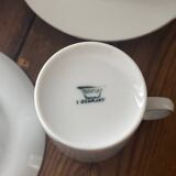 Thomas Germany Medallion Silver Rimmed Porcelain Tea Set