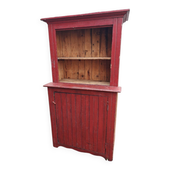 Antique buffet in blood red pine