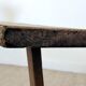 Large raw workshop bench with dowels - wabi-sabi spirit 175 cm