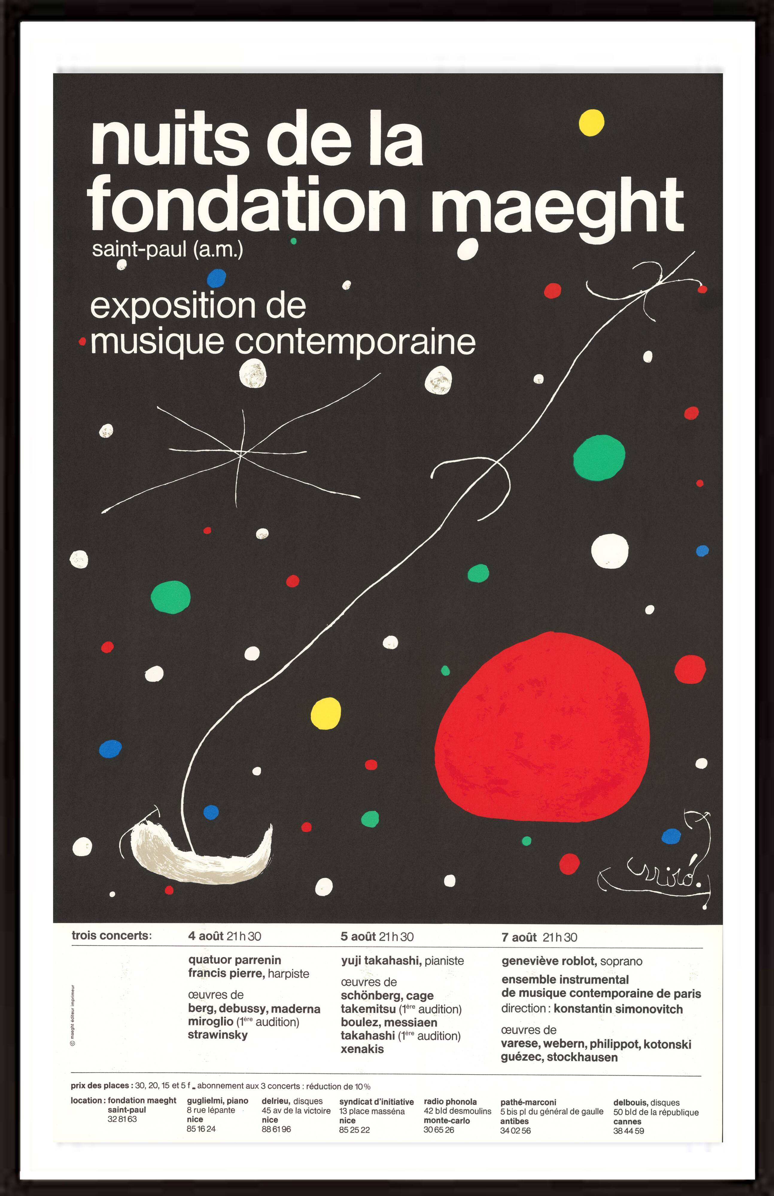 Poster the nights of the Maeght foundation