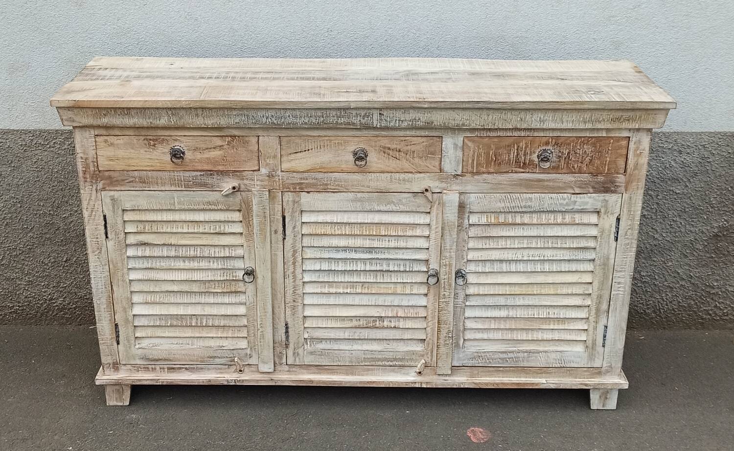 White wooden sideboard