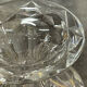 Diamond-cut crystal baluster vase with Lorraine cross