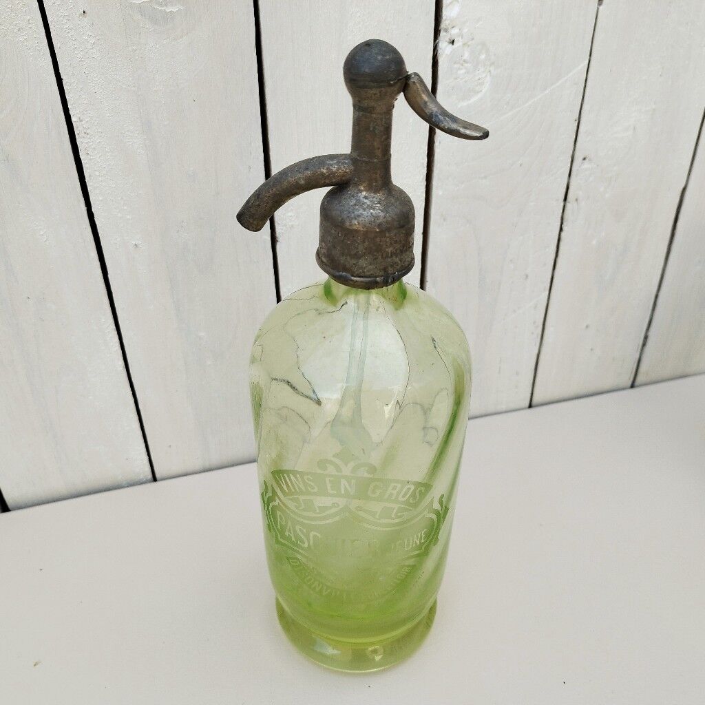 Siphon ancien eau de seltz Pasquier Oisonville Oysonville