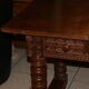 SAVOYARD CHALET TABLE, carved, with two drawers, late 18th century