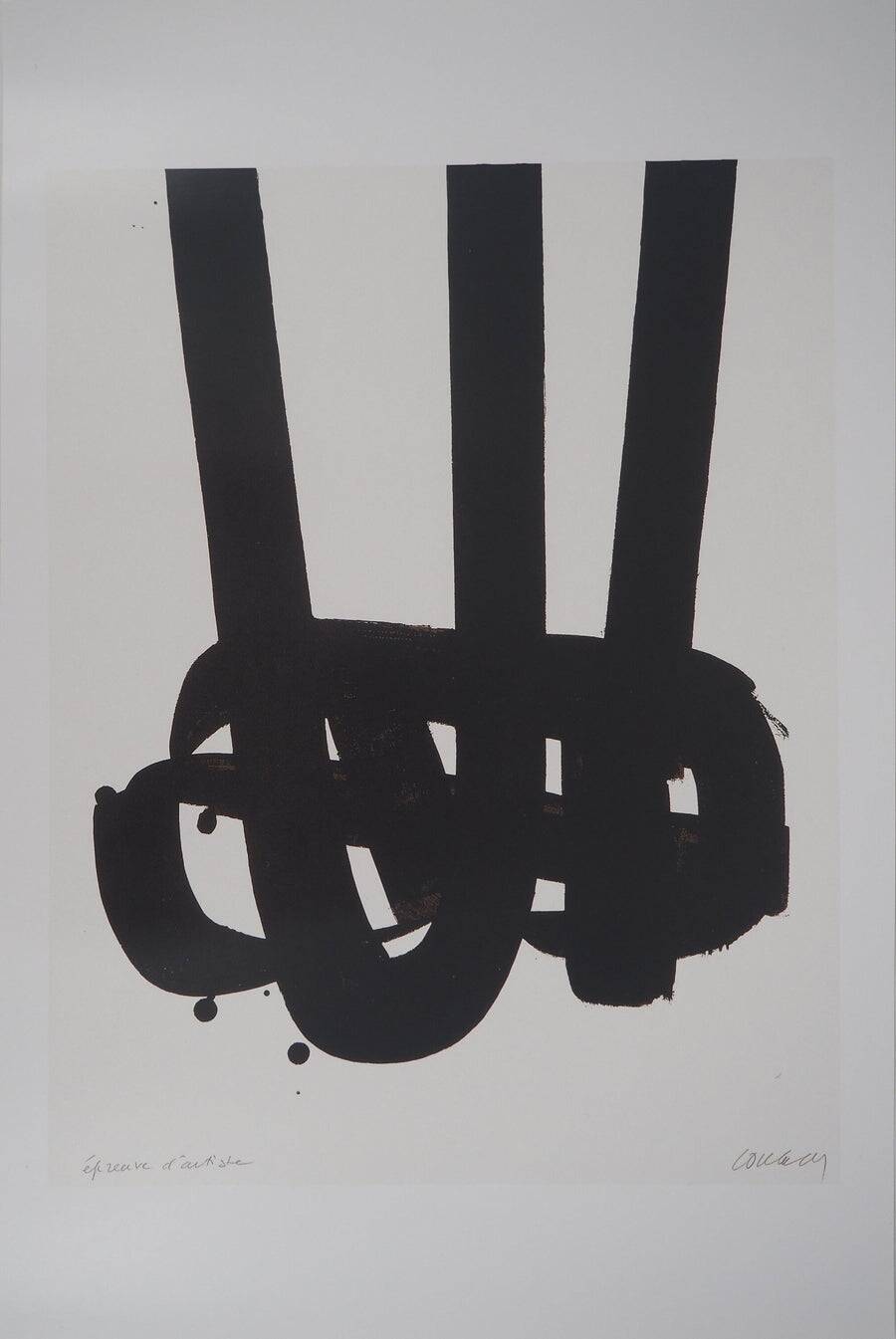 Art Poster Soulages Museum - "Painting" - Exhibition Quality - 40x60