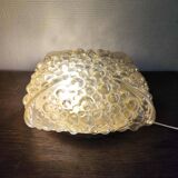 Amber bubble glass lamp, wall lamp or table lamp