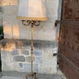 Louis XV style gilded bronze lampfloor, 1960s