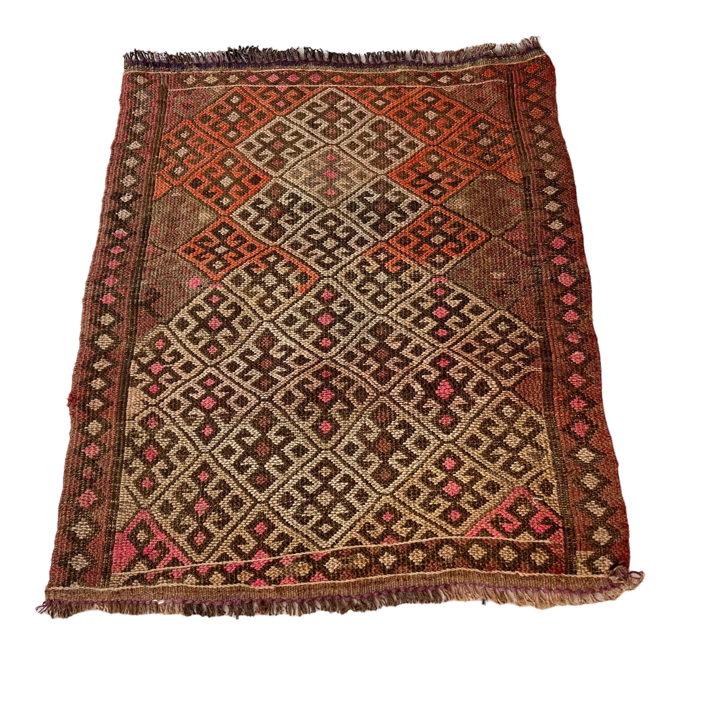 Coureur Kilim Turc Vintage, 63 x 54 cm