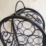 Vintage wrought iron bottle holder